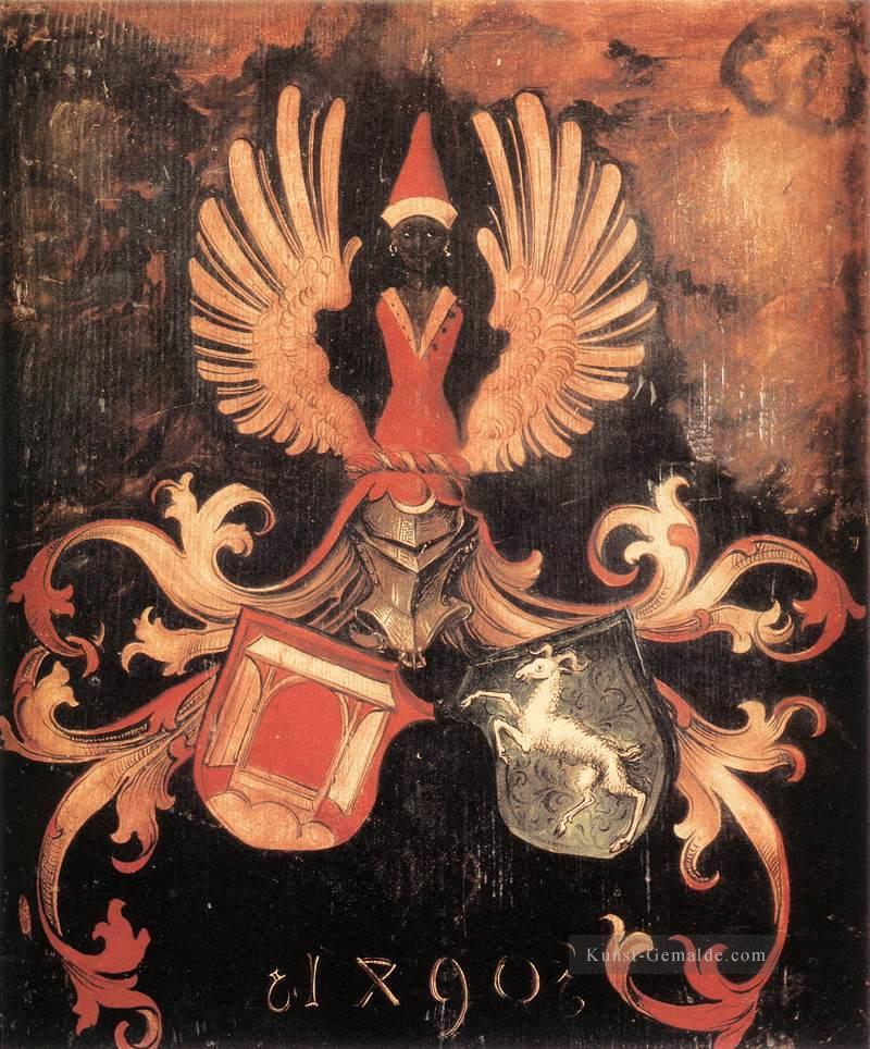 Allianz Wappen der Dürer und Holper Familien Nothern Renaissance Albrecht Dürer Ölgemälde